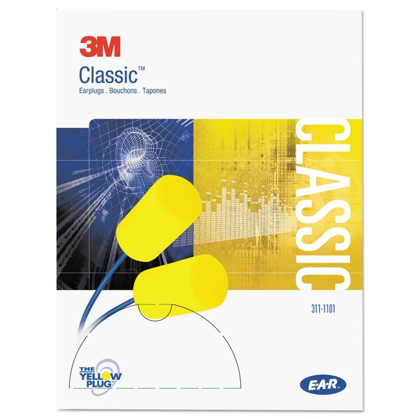3M E-A-R Classic Foam Ear Plugs, 200 PK - 311-1101