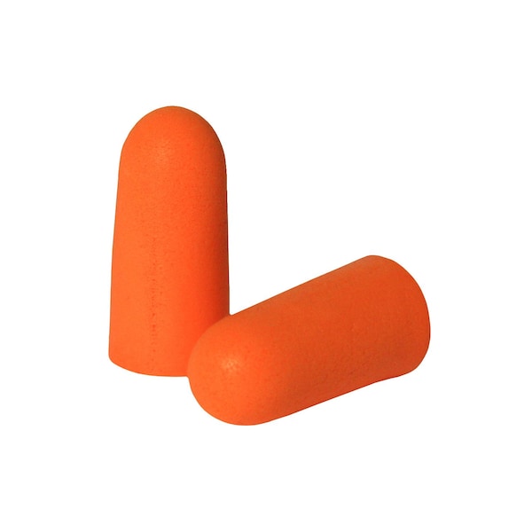 Radians Disposable Uncorded Ear Plugs, Bullet Shape, NRR 32, Orange - FP70BG50