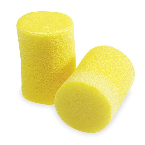 3M E-A-R Classic Disposable Foam Ear Plugs, Cylinder Shape, 29 dB, Yellow, 1000 PK - 312-1082