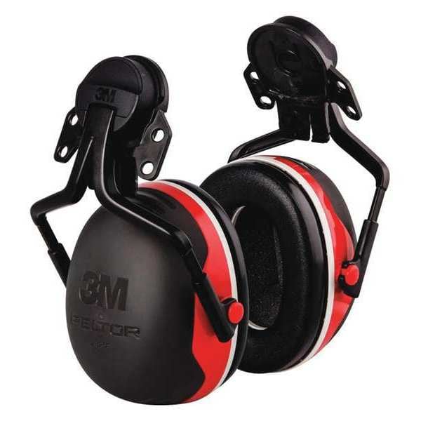 3M Peltor Hard Hat Mounted Ear Muffs, 25 dB, Peltor X3, Black - X3P5E