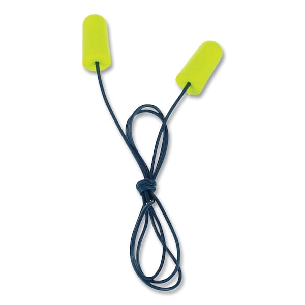 3M E-A-Rsoft Metal Detectable Soft Foam Earplugs, Corded, 32 NRR, Poly Bag, PK200, 200PK - 311-4106