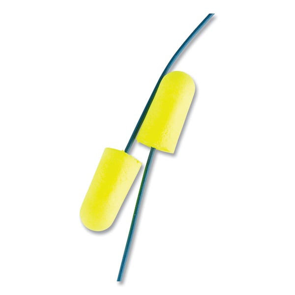 3M E-A-Rsoft Metal Detectable Soft Foam Earplugs, Corded, 32 NRR, Poly Bag, PK200, 200PK - 311-4106
