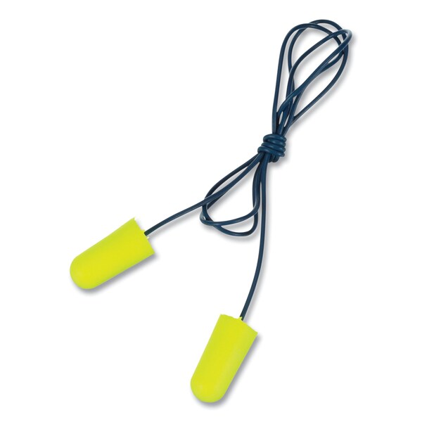 3M E-A-Rsoft Metal Detectable Soft Foam Earplugs, Corded, 32 NRR, Poly Bag, PK200, 200PK - 311-4106