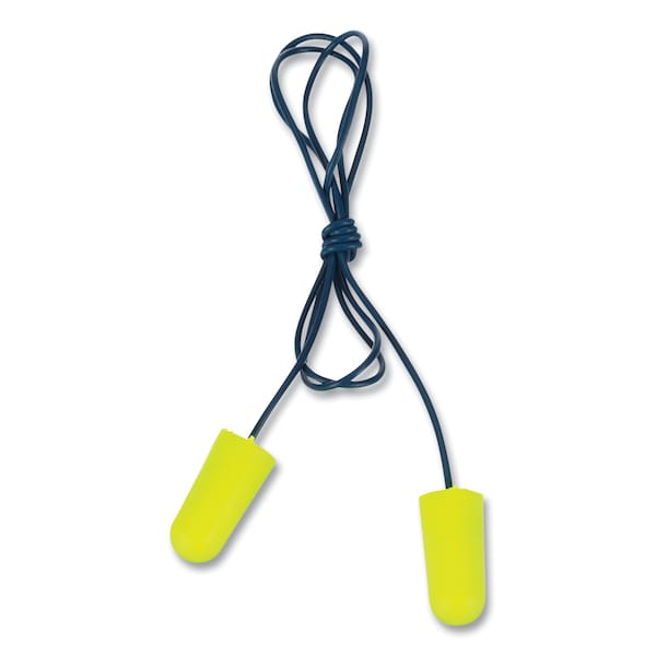 3M E-A-Rsoft Metal Detectable Soft Foam Earplugs, Corded, 32 NRR, Poly Bag, PK200, 200PK - 311-4106