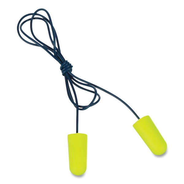 3M E-A-Rsoft Metal Detectable Soft Foam Earplugs, Corded, 32 NRR, Poly Bag, PK200, 200PK - 311-4106