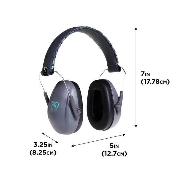 Girls With Guns Assure Protective Safety Glasses & Earmuffs Combo Set, Gray/Teal/Black - 2388