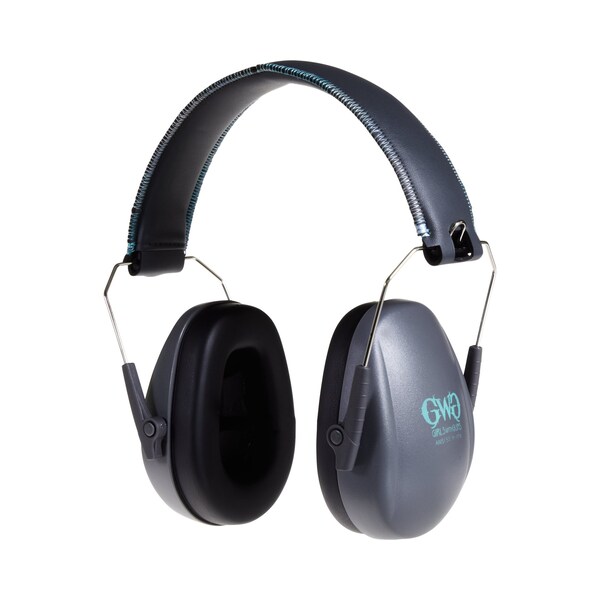 Girls With Guns Assure Protective Safety Glasses & Earmuffs Combo Set, Gray/Teal/Black - 2388