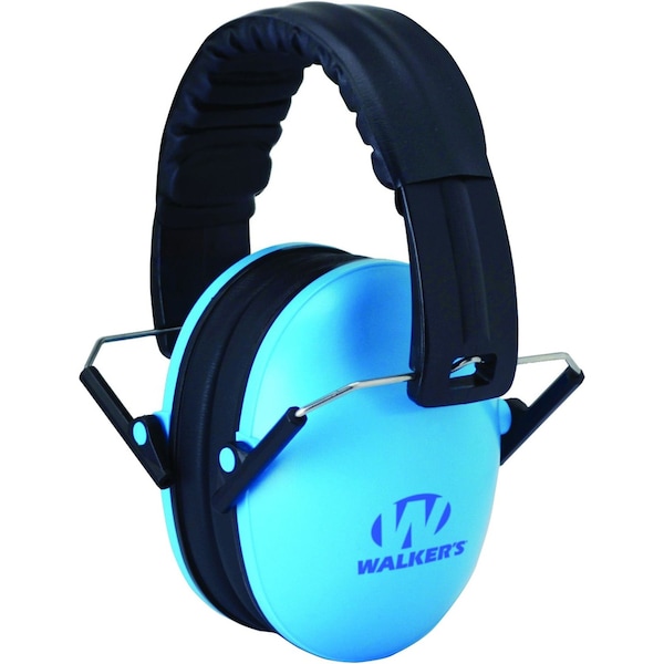 Walkers Over-the-Head Youth Ear Muffs, 23 dB, Childrens, Blue - GWP-FKDM-BL