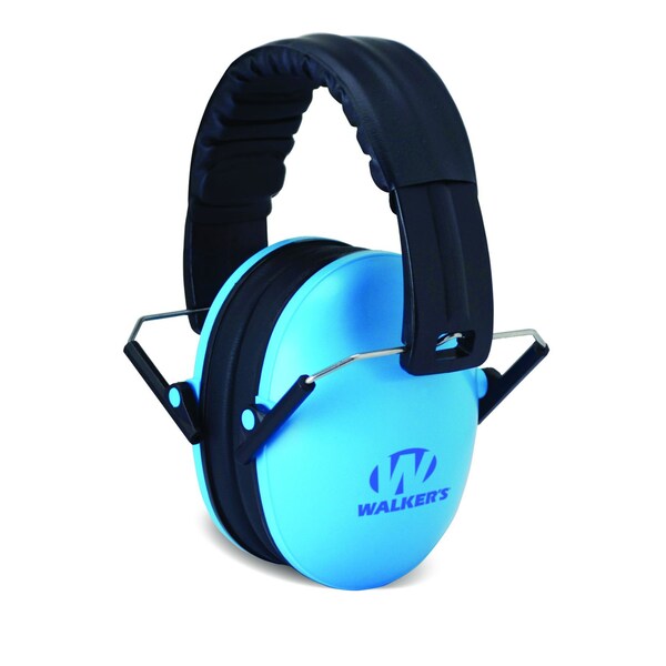 Walkers Over-the-Head Youth Ear Muffs, 23 dB, Childrens, Blue - GWP-FKDM-BL