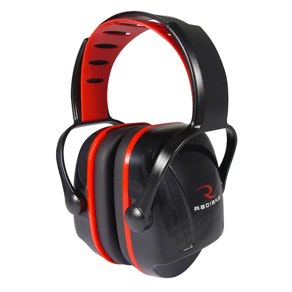 Radians Over-the-Head Youth Ear Muffs, 22, X-Caliber, Red / Black - XC0130CS
