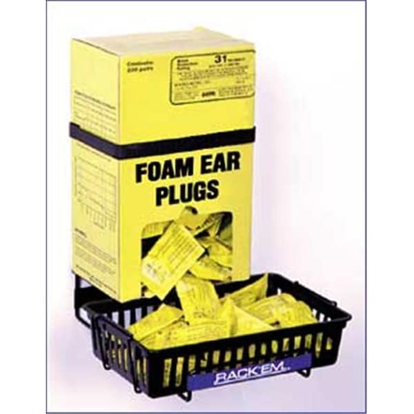 Rack Em Racks RackEm Racks 4001 Ear Plug Dispenser Box Rack with Anti-Spill Tray - 4001
