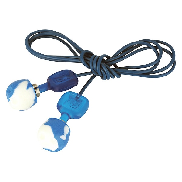 Honeywell Howard Leight TrustFit Trak Reusable Foam Ear Plug, Pod Shape, 29 dB, Blue, 100 PK - TFT-POD-30