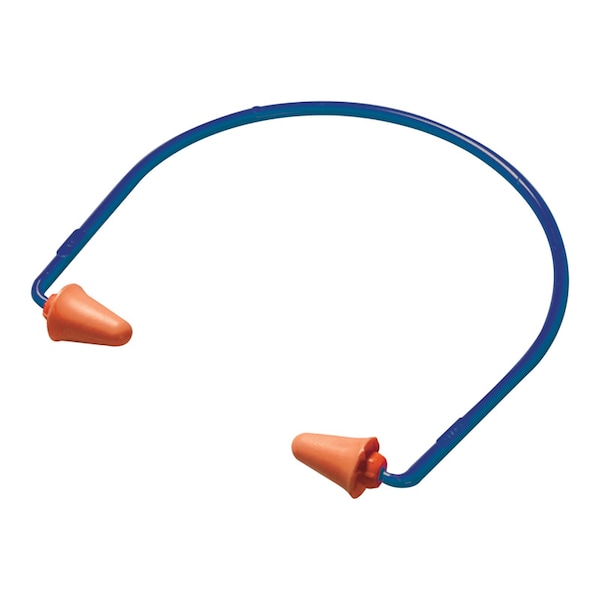 3M Tekk Protection 3M 28 dB PVC Hearing Protector Banded Ear Plugs Blue/Orange 1 pk - 90537-6DC