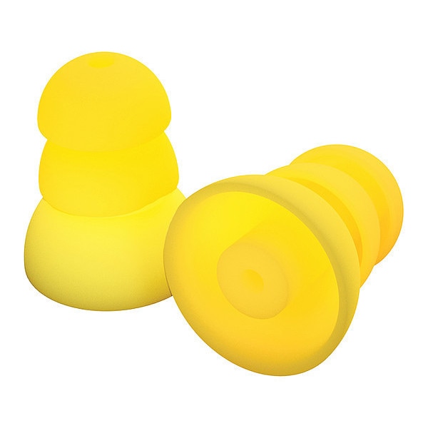 Plugfones ComforTiered Ear Plugs, 26 dB, Yellow, 5 PK - PRP-SY10