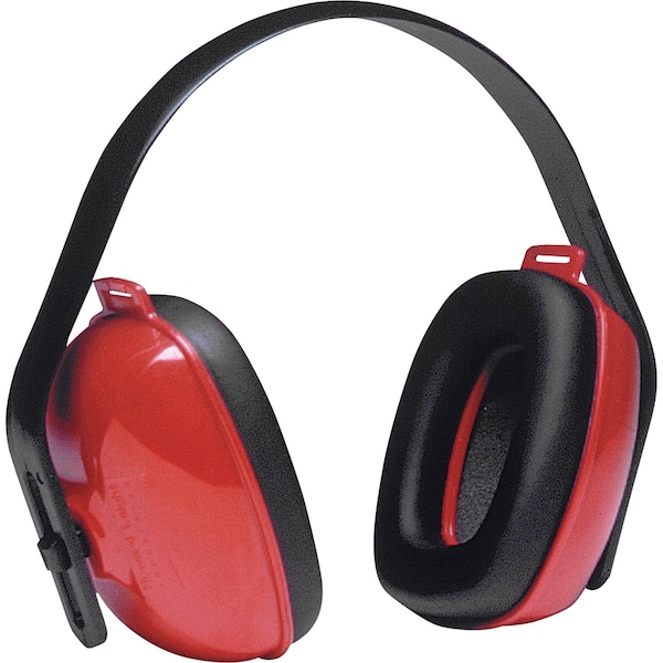 Honeywell Howard Leight Multi-Position Ear Muffs, 25 dB, QM, Black/Red - QM24PLUS-G
