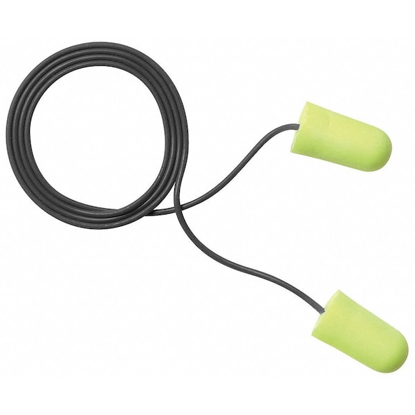 3M E-A-Rsoft SuperFit Disposable Corded Ear Plugs, Metal Detectable, NRR 32 dB, M, 200 Pairs - 311-4109