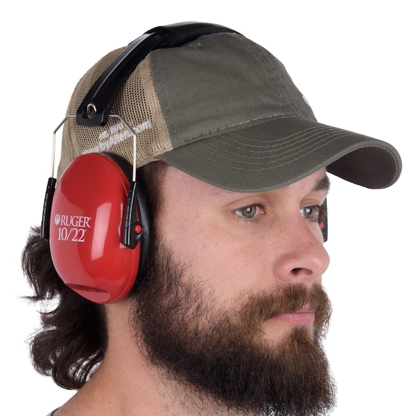 Ruger 10/22 Low-Profile Passive Safety Shooting Earmuffs, 21dB NRR - 70571