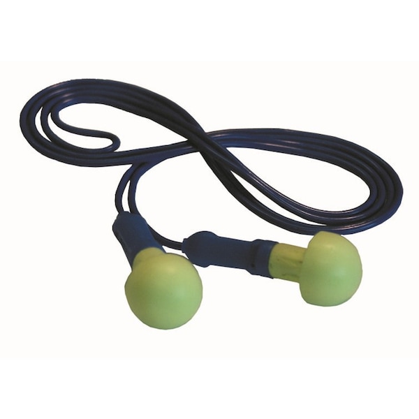 3M Foam/Thermoplastic Ear Plugs, Round, Push-to-fit Foam Shape, Yellow, 1 PR - 80529-18003