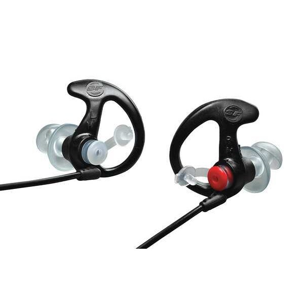 Earpro By Surefire EP3 Sonic Defenders(R) Reusable Vinyl Ear Plugs, Flanged Shape, 24 dB, Black, 1 PR - EP3-BK-LPR