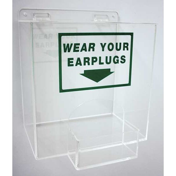 Zoro Select Reusable Ear Plugs with Dispenser, Table Top, Wall Mount, Capacity: 200 Pairs - 23Z423