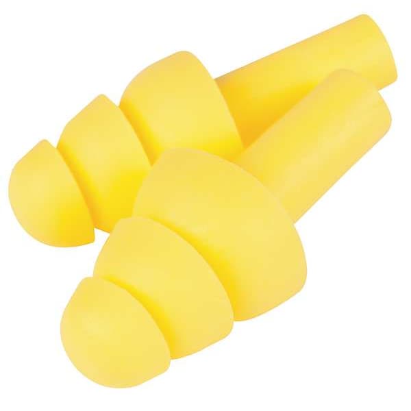 3M AirSoft Reusable Corded Ear Plugs, Flanged Shape, NRR 27 dB, 100 Pairs - 340-4003