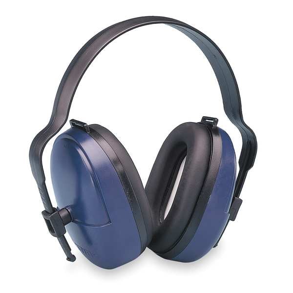 Delta Plus Over-the-Head Ear Muffs, 25 dB, ValueMuff, Black/Blue - HB-25