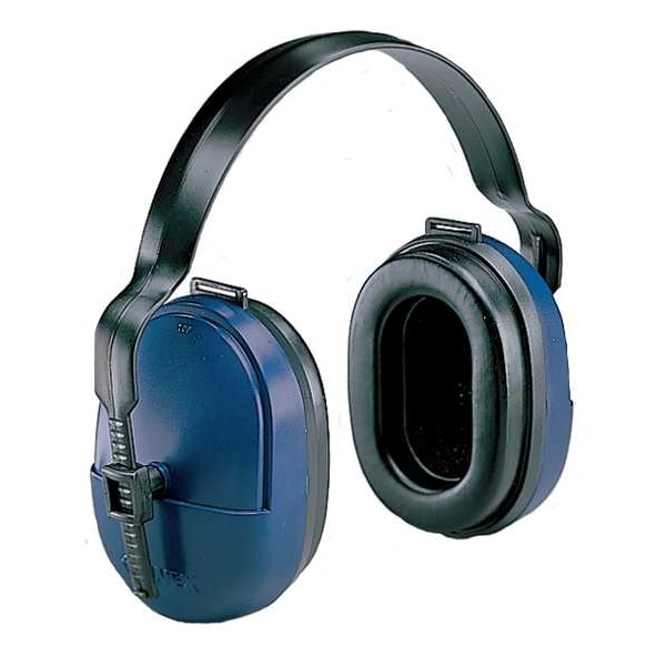 Delta Plus Over-the-Head Ear Muffs, 25 dB, ValueMuff, Black/Blue - HB-25