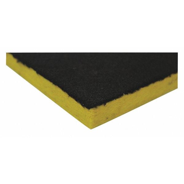 Sound Quality Acoustic Ceiling Tile, 1.15 NRC, Fiberglass, 24 in W, 4 ft L, 2 in Thick, Black, 3 PK - G C40 4 2