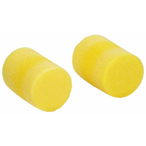 3M Disposable Uncorded Ear Plug Dispenser Refill, Cylinder Shape, 29 dB, 500 Pairs, Yellow - 391-1001