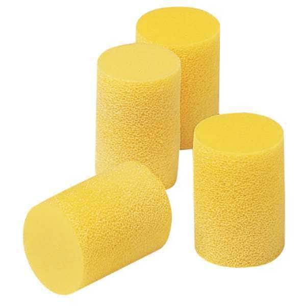 3M Disposable Uncorded Ear Plug Dispenser Refill, Cylinder Shape, 29 dB, 500 Pairs, Yellow - 391-1001