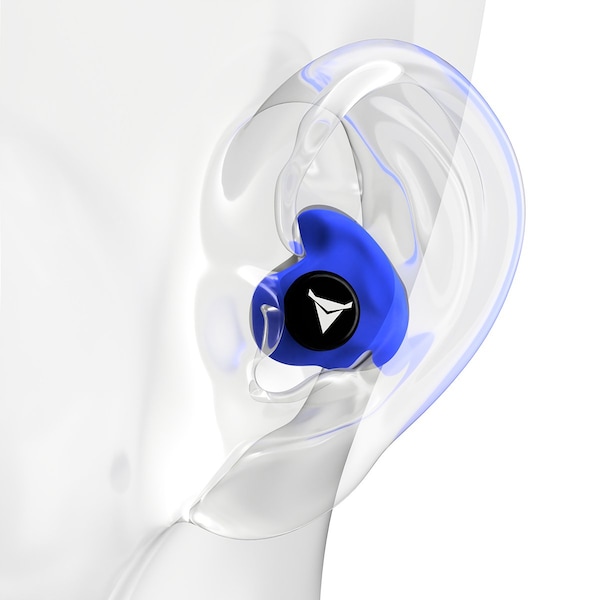 Decibullz Custom Molded Earplugs Blue, 31 NRR, Simple DIY Process, Remoldable if needed - PLG1-BLU