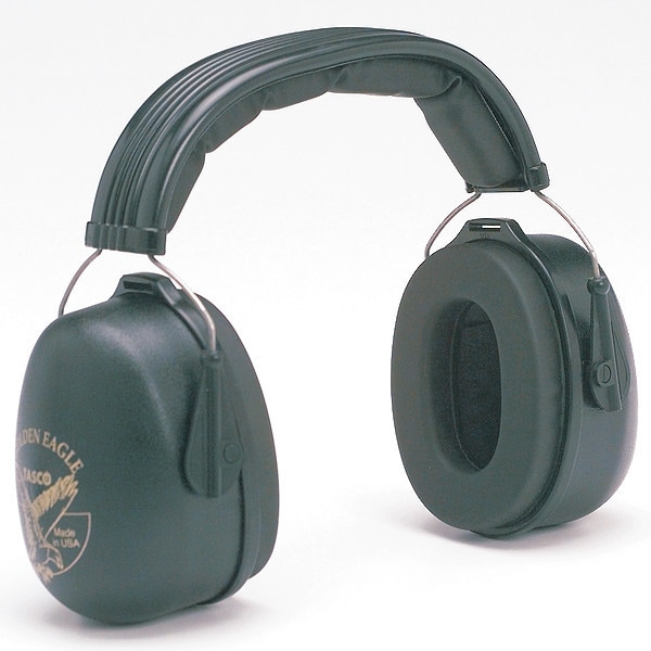 Tasco Over-the-Head Ear Muffs, 29 dB, Golden Eagle, Black - 100-02950