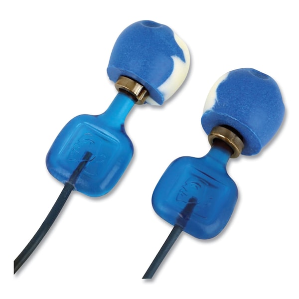 Honeywell Howard Leight TrustFit Trak Detectable Reusable Corded Foam Earplugs, One Size Fits Most, 29 dB NRR, Blue, 1000PK - TFTPOD30