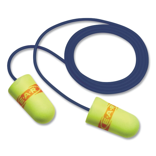 3M E-A-Rsoft Disposable Foam Earplugs, Bullet; Tapered Shape, 32 dB, Red, Yellow, 200 PK - 7010384671