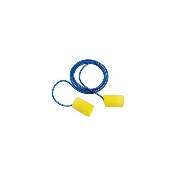 Ear 3M E-A-R Classic Metal Detectable Earplugs, Corded, 200 Pairs - 311-4101