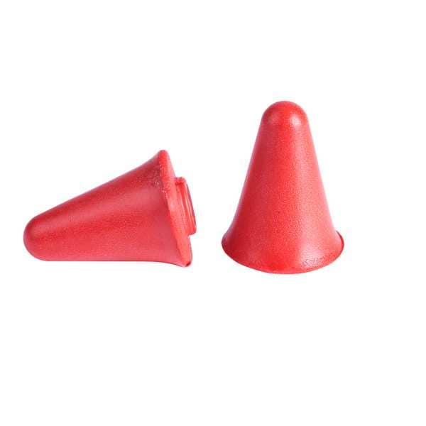Milwaukee Tool Reusable Foam Replacement Foam Ear Plugs, Bullet Shape, 25 dB, Red, 5 PK - 48-73-3206