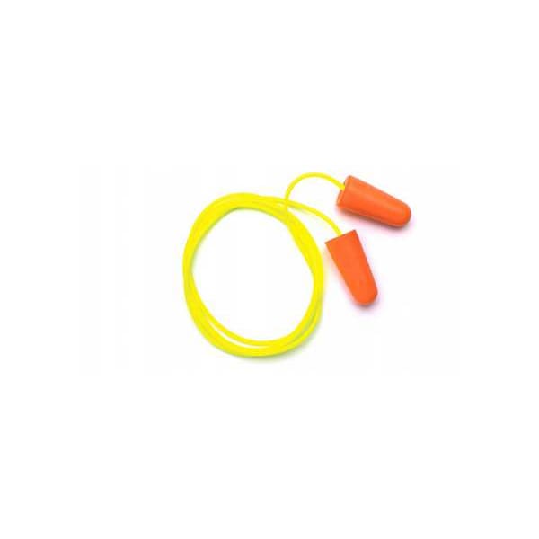 Pyramex Disposable Foam Ear Plugs, Contoured-T Shape, 32 dB, Orange, 100 PK - DP1001