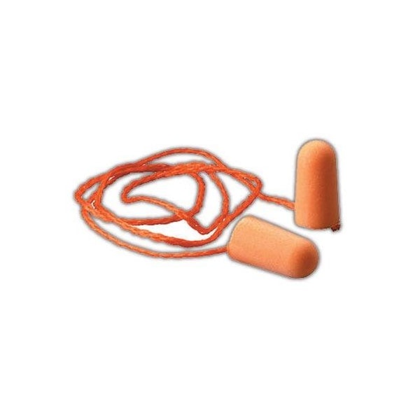 3M 1110 Series Foam Corded Earplugs, 100 Pairs, 100PK - 50051138290097
