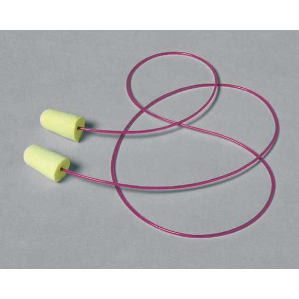 Moldex Pura-Fit Disposable Corded Ear Plugs, Bullet Shape, NRR 33 dB, M, Green, 100 Pairs - 6900