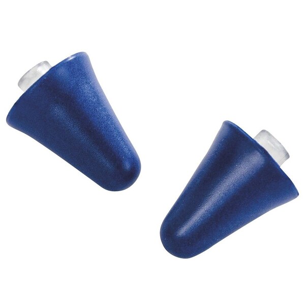 Sellstrom Non-Allergenic polymer Ear Plugs, Tapered Shape, Blue, 2400 PK - S23431