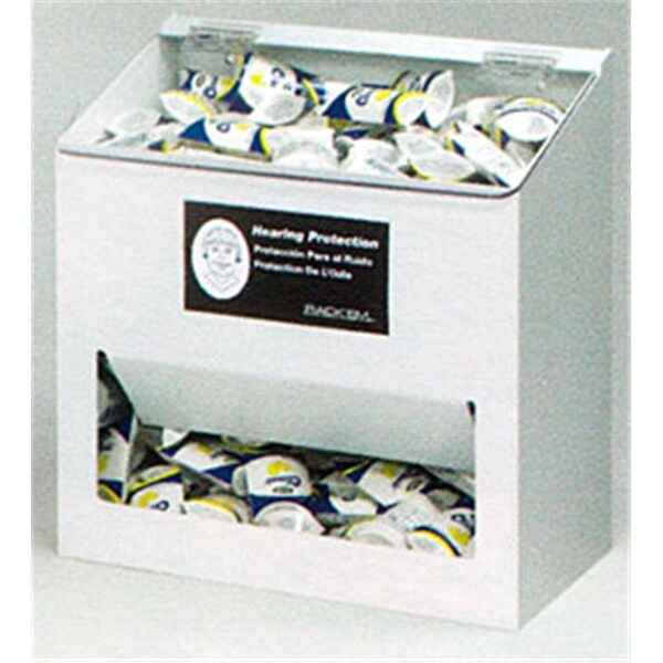 Val-Pak Products RackEm Racks  300-Pair Foam Ear Plug Dispenser - Clear Lid - RA299991