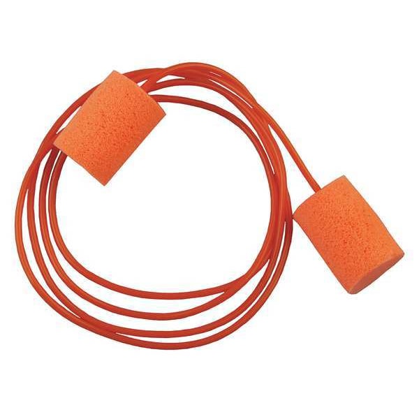 Tasco Therma-Soft Disposable Foam Ear Plugs, Cylinder Shape, 29 dB, Orange, 100 PK - 100-09391