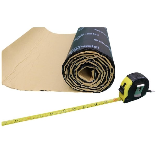 Soundshield 11 Sq Feet 3 MM Closed Cell Acoustic Foam 1.5 MM Butyl Rubber w/Aluminum Foil Core Sound Deadening - SSD-1