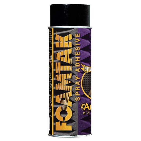 Auralex Acoustics Sound-Dampening Adhesive, Aerosol Adhesive, 3 in W, 9 in L - FTSPRAY