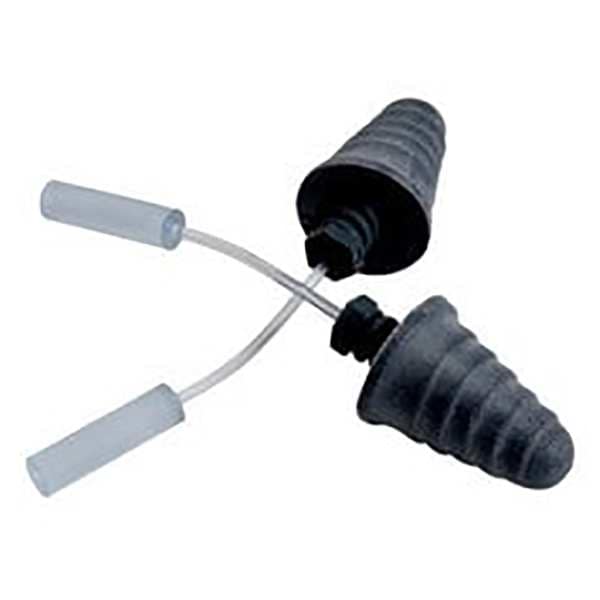 3M E-A-R Skull Screws(TM) Disposable Foam Probed Test Ear Plugs, Flanged Shape, 32 dB, Silver, 50 PK - 393-2012-50