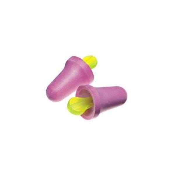 3M No-Touch Foam/Thermoplastic Ear Plugs, Bell Shape, Purple, 100 PK - 10093045980144