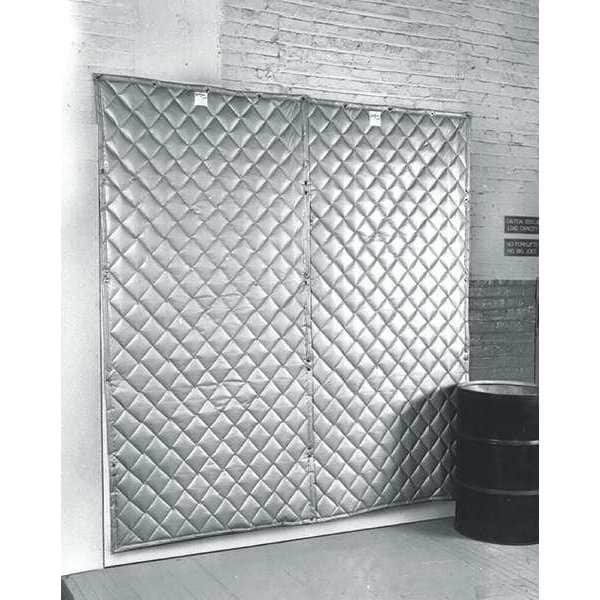 Sound Stopper Acoustic Partition, 0.65 NRC, Fiberglass, 4 ft W, 50 ft L, 1 in Thick, Gray - 15012348
