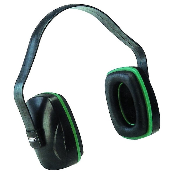 Msa Safety 10004293 Ear Muffs, 22 dB NRR, Plastic, BlackGreen - SWX00379/10004293