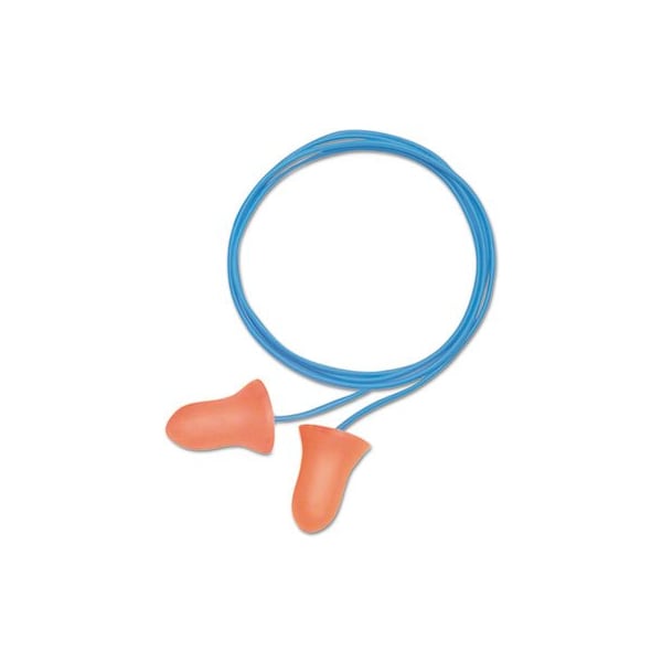 Honeywell Environmental HowardLeig, Max-30 Single-Use Earplugs, Corded, 33nrr, Coral, 100 Pairs - MAX30