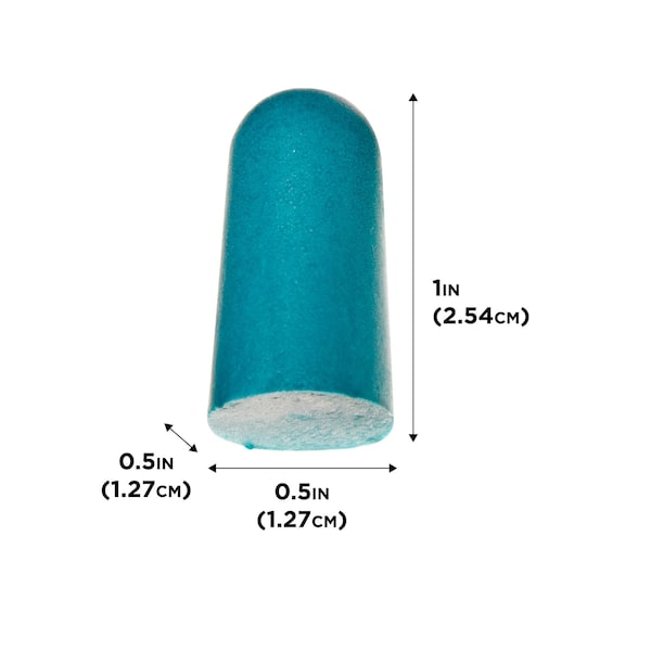 Girls With Guns Silencer Foam Earplugs, 32 dB NRR, ANSI S3.19 & CE EN352-1 Hearing Protection Rated, Teal, 12PK - 2389
